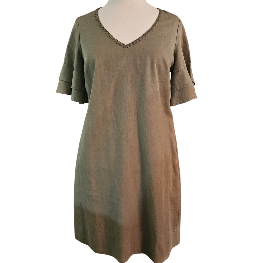 Tommy Bahama Women's Green Dress w/ Embroidered Details Size XS